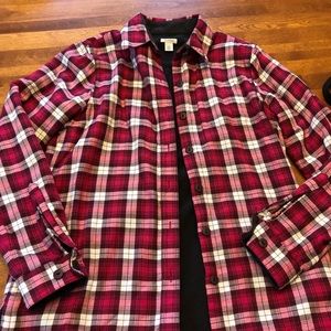 LL BEAN fleece flannel